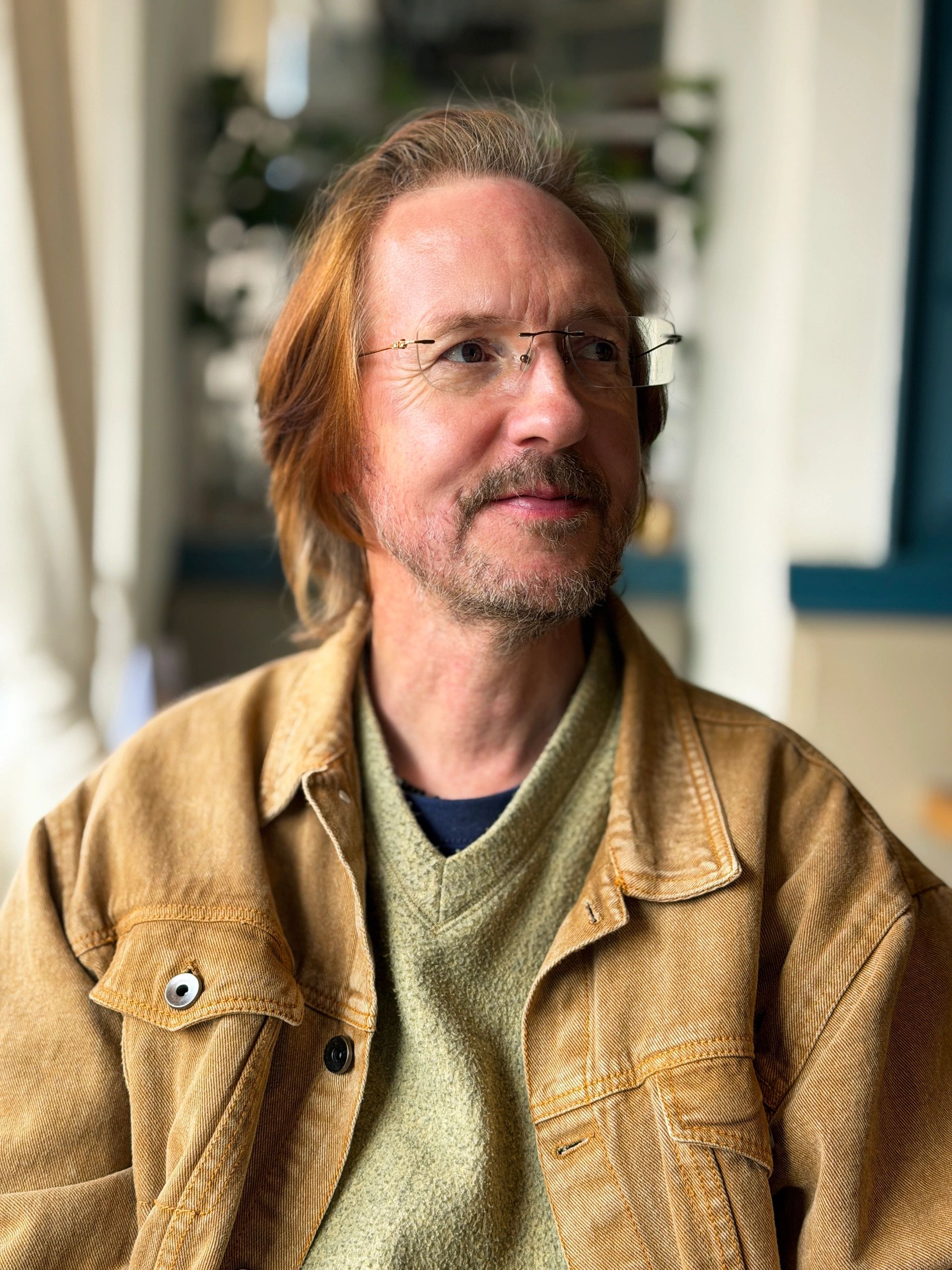 Portrait-style image representing author Silviu Cotiușcă